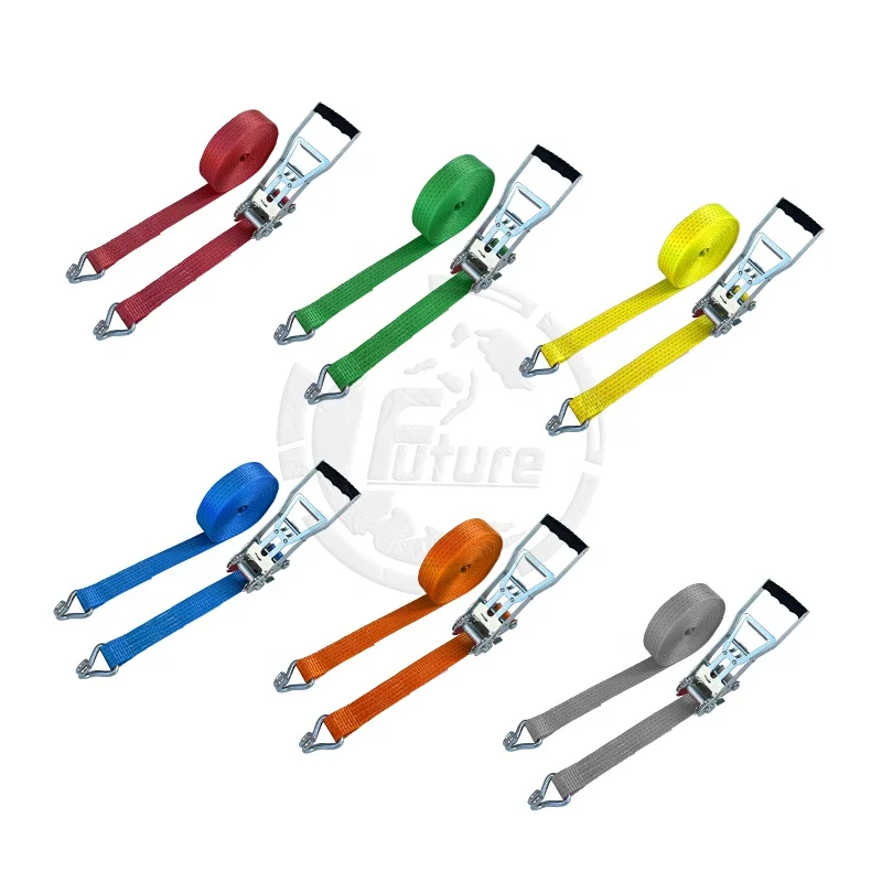 2inch/50mm 5000kg Heavy Duty Ratchet Strap Extended Handle  for Tie Down Strap WIth Double J Hook