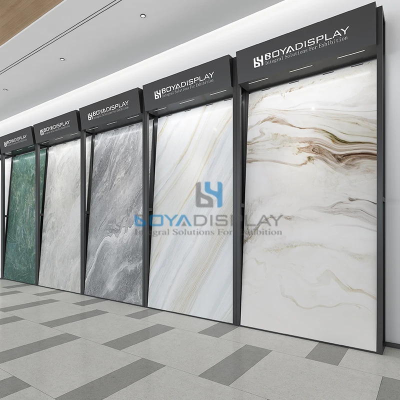 Boya Manufacturer Customized Support Building Granite Ceramic Tile Building Stone Marble Granite Slab Displays Rack