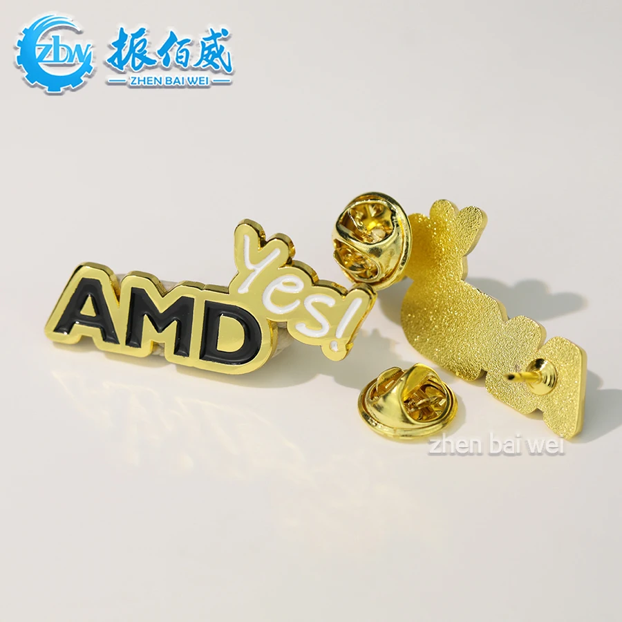 Quality Manufacturer Fast delivery of free sample Badge lapel Pin Corporate logo Gold Plated soft enamel pin Custom badge