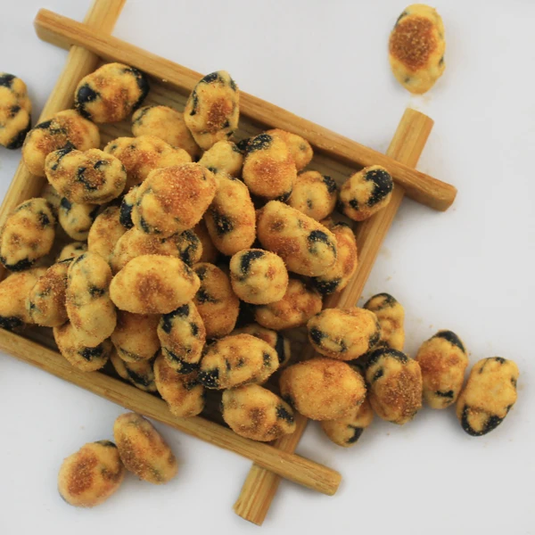Super crunchy roasted BBQ black edamame  snacks