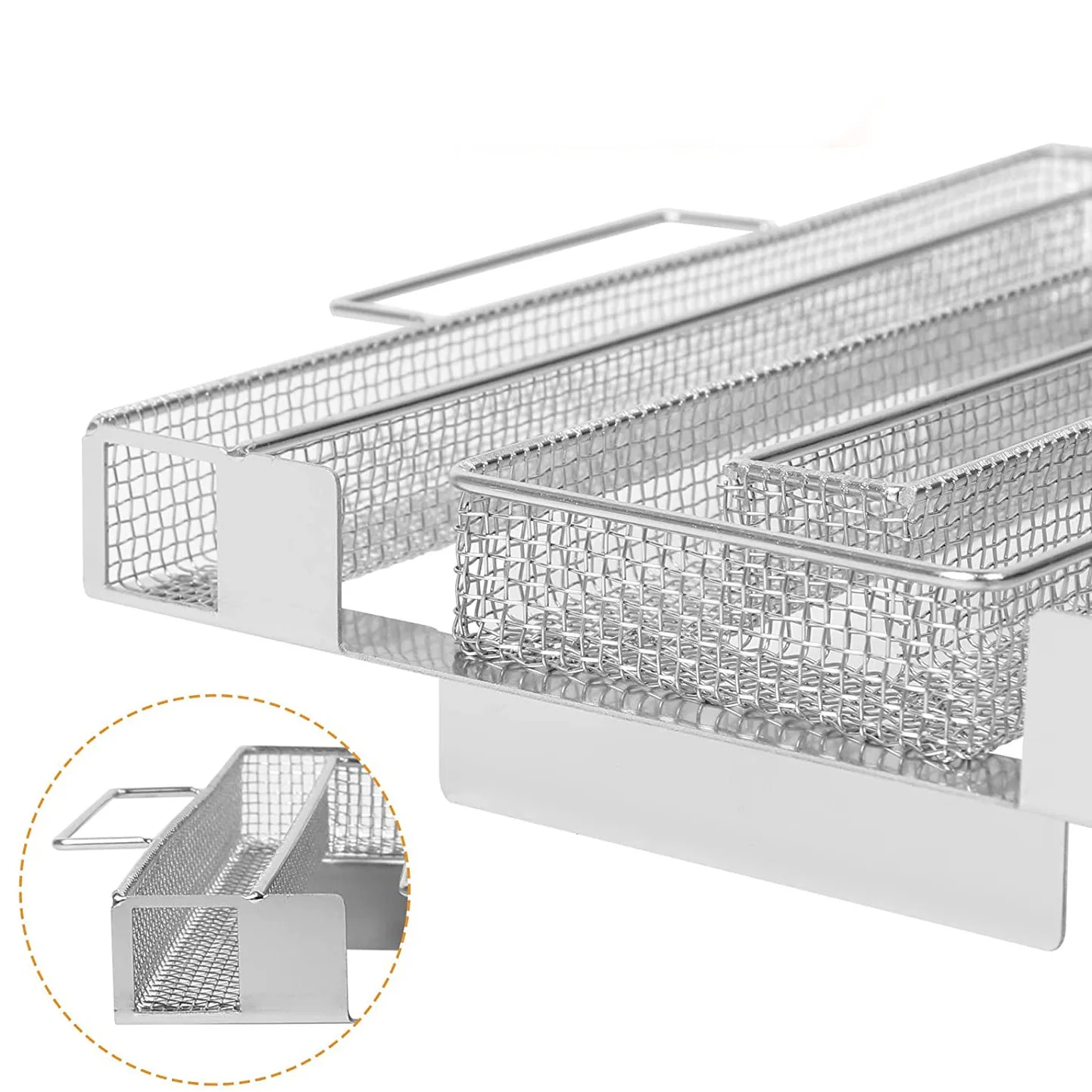 Outdoor Cold Smoke Generator Sawdust Powder Smoker Hot and Cold Smoking BBQ Grill Hot and Cold Smoking Salmon Meat Burns