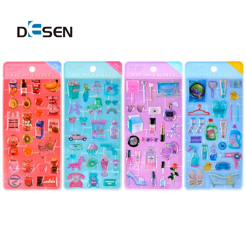 DESEN Beauty Self Adhesive Rhinestones Hair Jewelry Face Crystal Stickers Water Decals Nail Art Gem Diamond Stickers