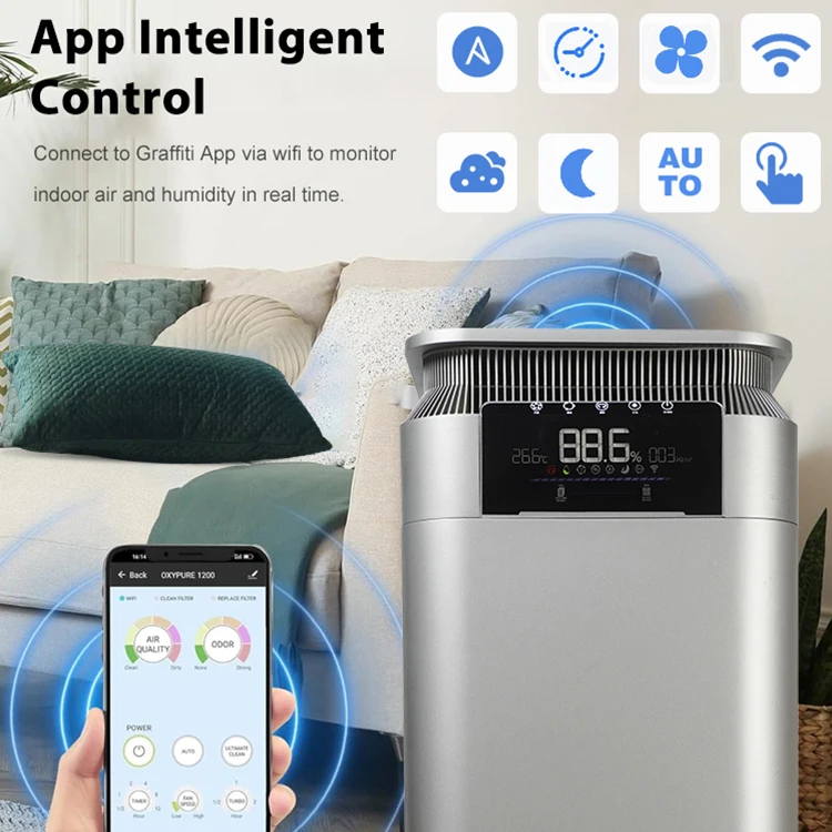 New Product Home Living Room Baby Room Bedroom Remote Control 10L Water Tank Capacity Air Purifier Humidifier