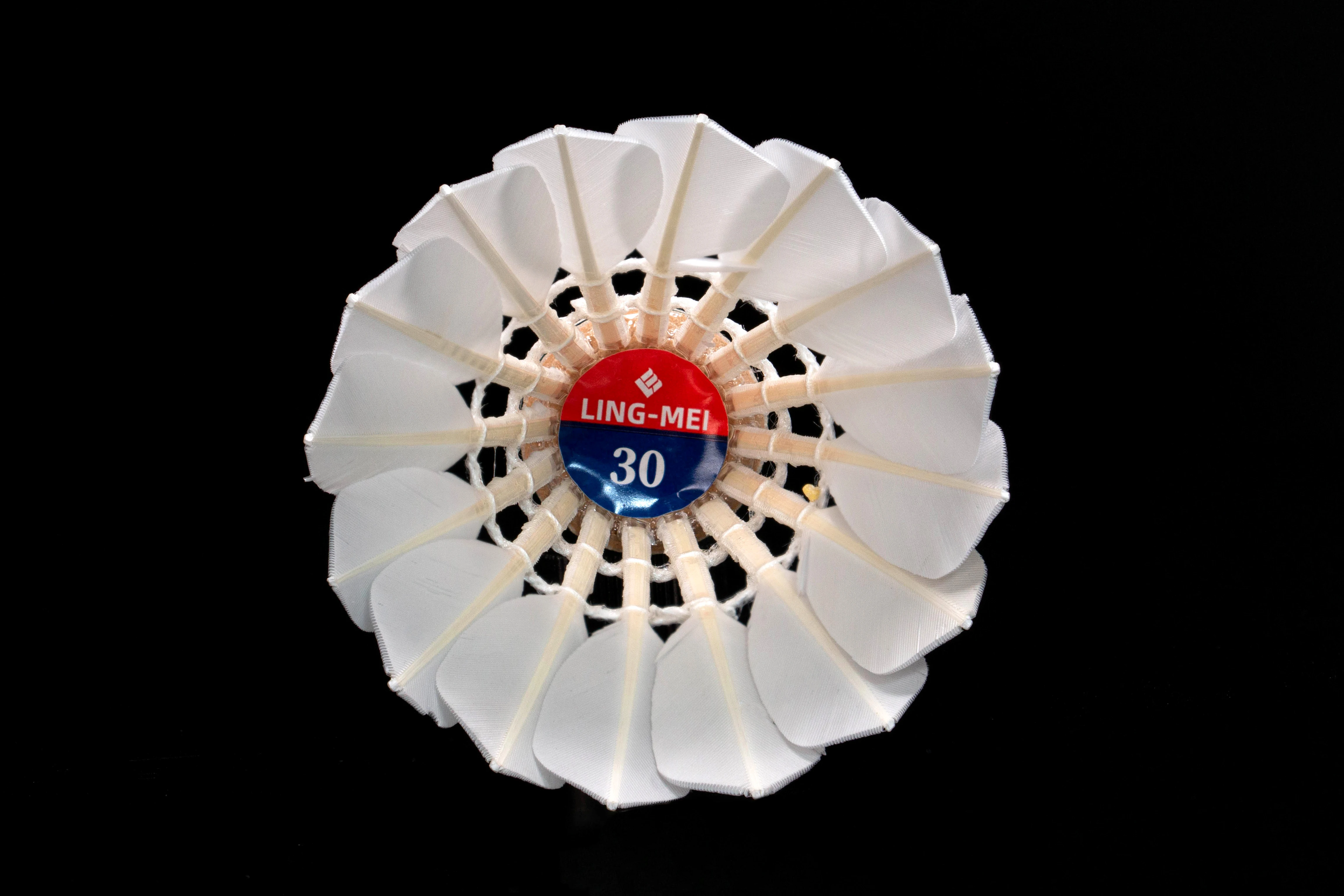 In Stock Own Factory Durable Stable 2024 Olympics LINGMEI-30 Goose Duck Badminton Shuttlecock For Tournament Training Fitness