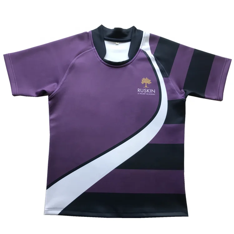 Wholesale short Sleeves Rugby Football Wear Football Wear Uniforms Printing Sublimation Rugby Jersey