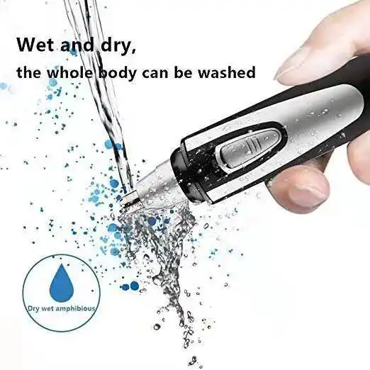 Водонепроницаемая перезаряжаемая Бритва для бровей и ушей 2 в 1, триммер для волос в носу для мужчин