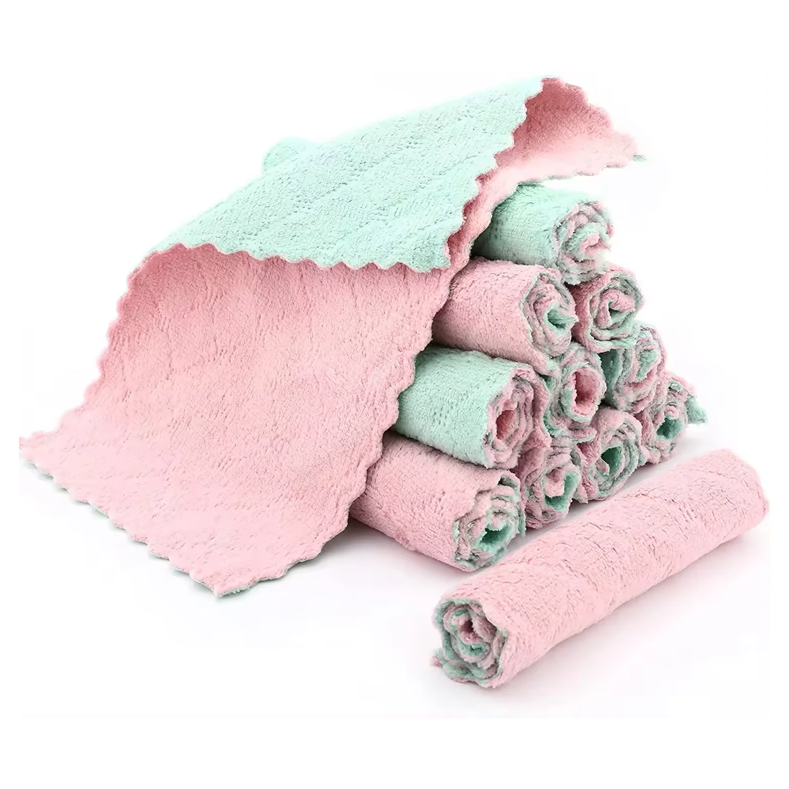 Premium Microfiber Cleaning Cloth Lint Free Micro Fiber Cleaning Dish Towels for House Kitchen Car Glass Window Microfiber Towel