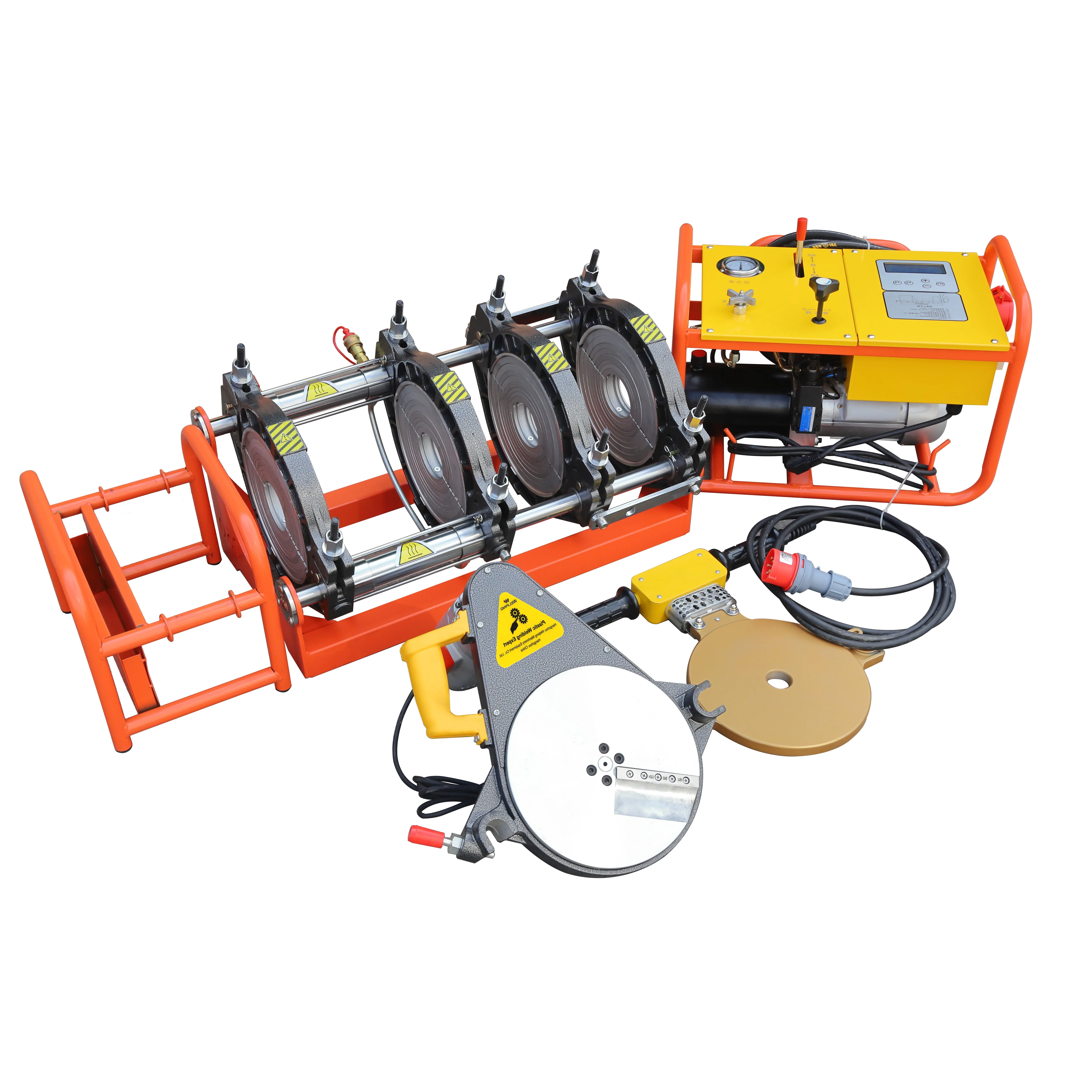 200-450B Hydraulic butt fusion welding machine for PE, PP, PVDF pipes butt welding total power 8.7kw