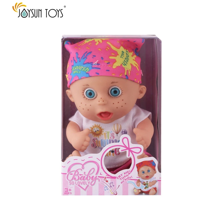 Cheap skinned Doll Baby Silicone  8 Inch  Lifelike Singing Baby Doll Soft Body Musical Baby Dolls