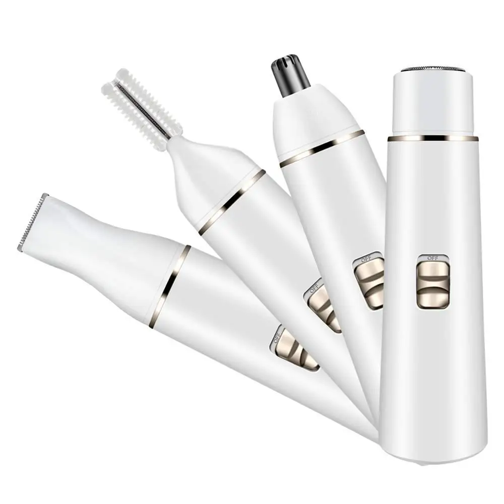 
CVB-890B 4 in 1 multi-functional Electric Hair Remover Pencil Thin Epilator Eyeliner Shaver Eyebrow Trimmer OEM 