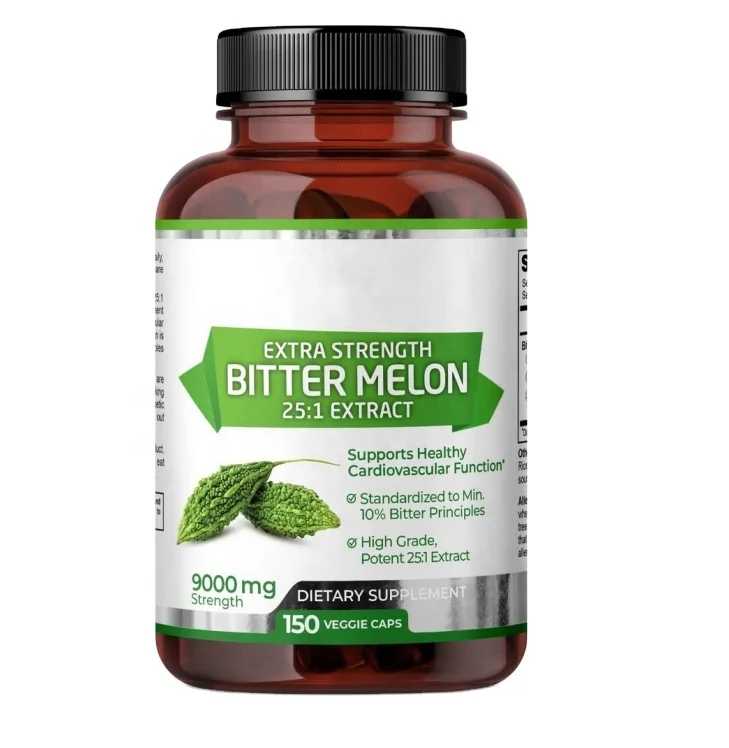 Лидер продаж добавки с экстрактом горькой дыни 25:1 150 шт. капсулы для веганов оптовый продавец OME