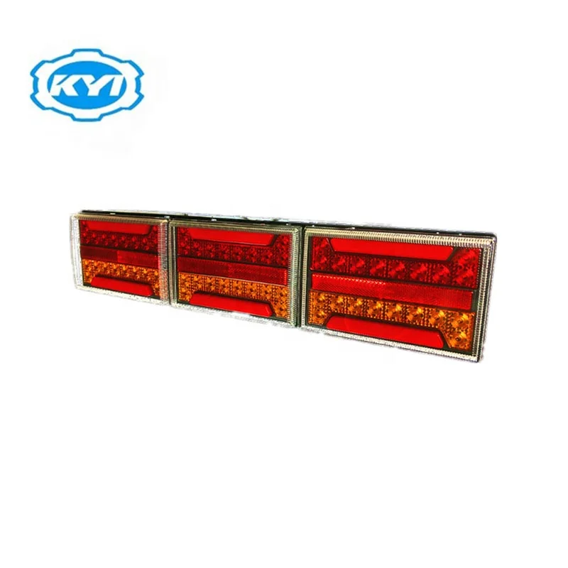 Truck parts LED tail light rear stop brake light turn signal lamp with reflector