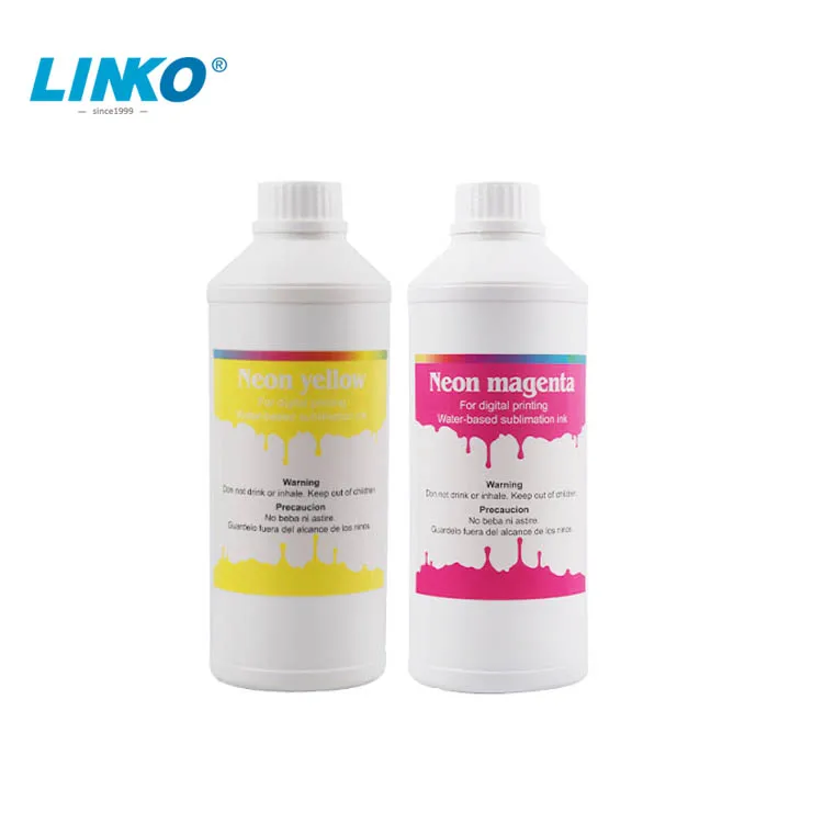 Fluorescent Dye Neon Sublimation Ink  for DX5 /DX7 Printer Head for Digital Printing(M,Y)