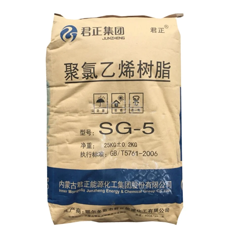 Polyvinyl chloride PVC Resin Of China PVC granules Producer 25kg Virgin Injection Grade SG3 SG5 SG7 SG8