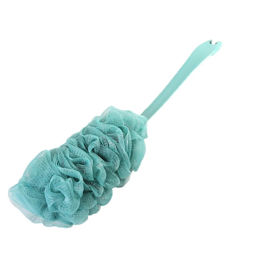 Custom Wholesale Washing Back Soft Mesh PE net body exfoliating brush back scrubber for shower
