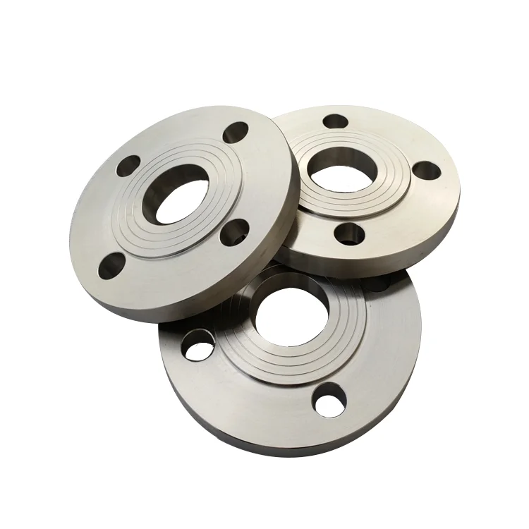 Custom machined PN10 PN16 TA2 titanium plate flat welding flange