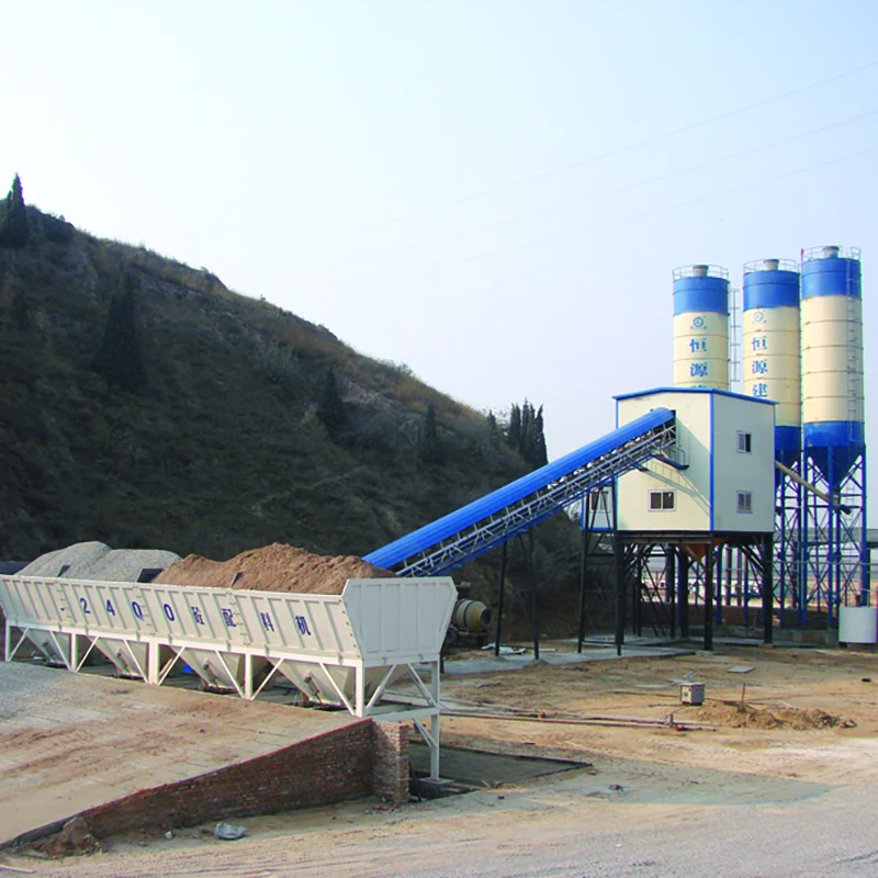 Large Construction Belt Type SICOMA Mixer Plant HZS240 Concrete Batch Plant High Quality Automatic Concrete Plant For Sale