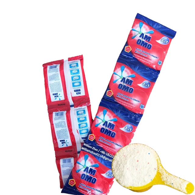 Hot sale 100 gram Fast Clean detergent washing powder for Africa countries.