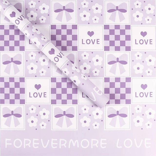 Christmas korean designer brands logo bouquet flower wrapping paper plastic waterproof florist supplies floral gift packages