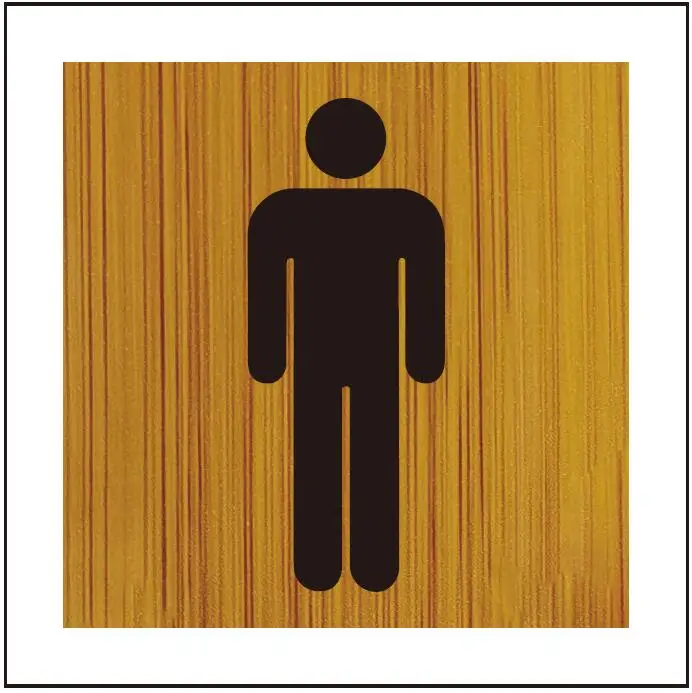 Wholesale customers customized acrylic bathroom warning hint door sign