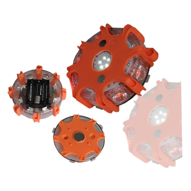 Dry Battery Powered Flashing Lights Led Adhesive Blinking Warning Light