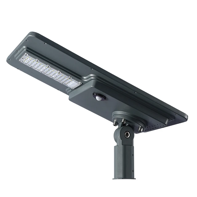 Светодиодный уличный фонарь на солнечной батарее все в одном с пассивным ИК датчиком движения и фотоэлементом 40