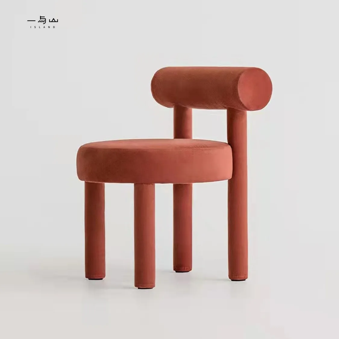 Stylish Design Lower Seat  Chair High Quality Flannelette Fabric Upholstery Leisure Chair Library High Back Reading Chair Dining