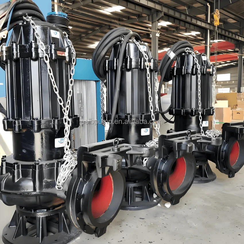 National standard sewage submersible electric pump. All copper motor with high head and high flow rate