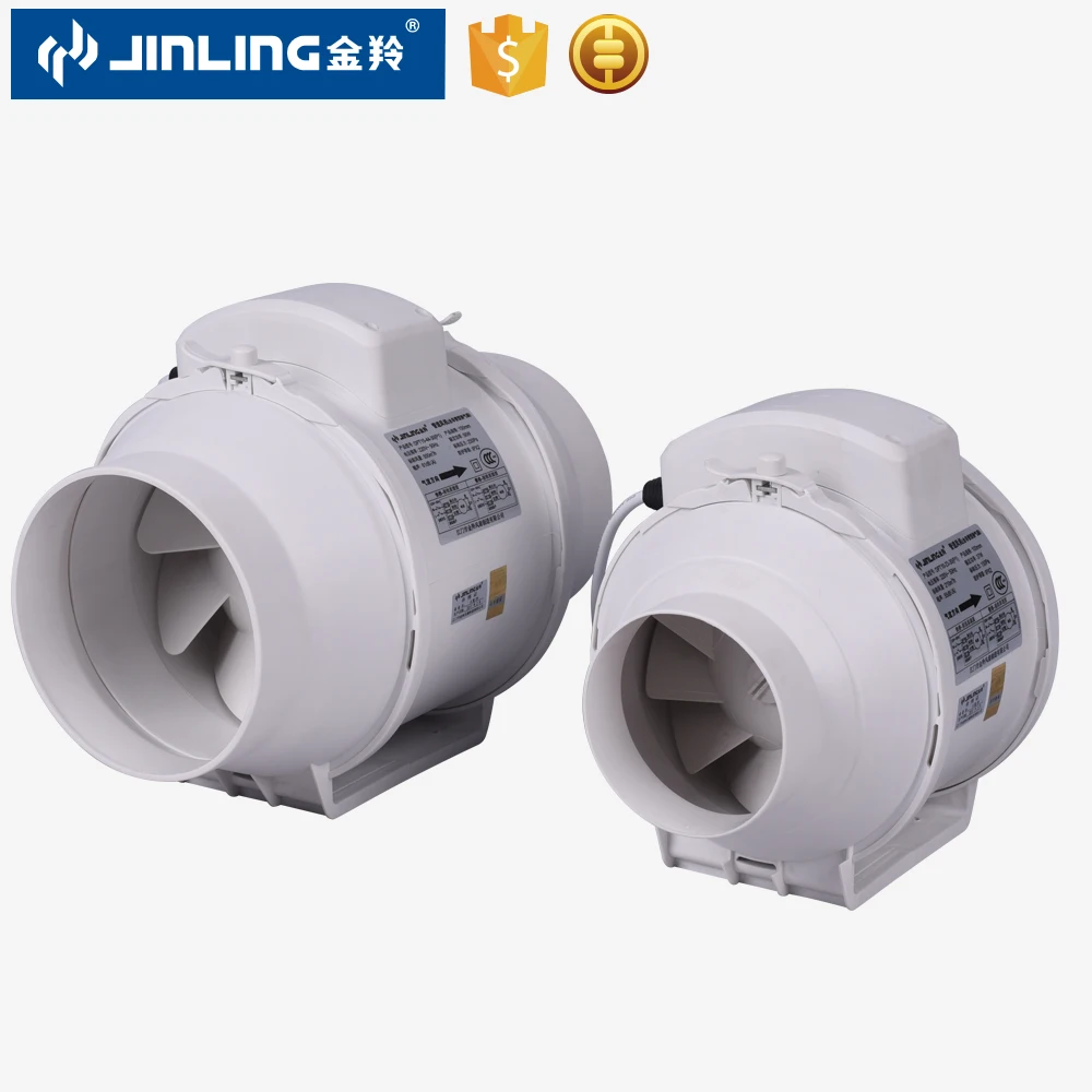 JINLING Low Noise Air Extractor Axial Flow Fan Inline Duct Fan Exhaust Fan