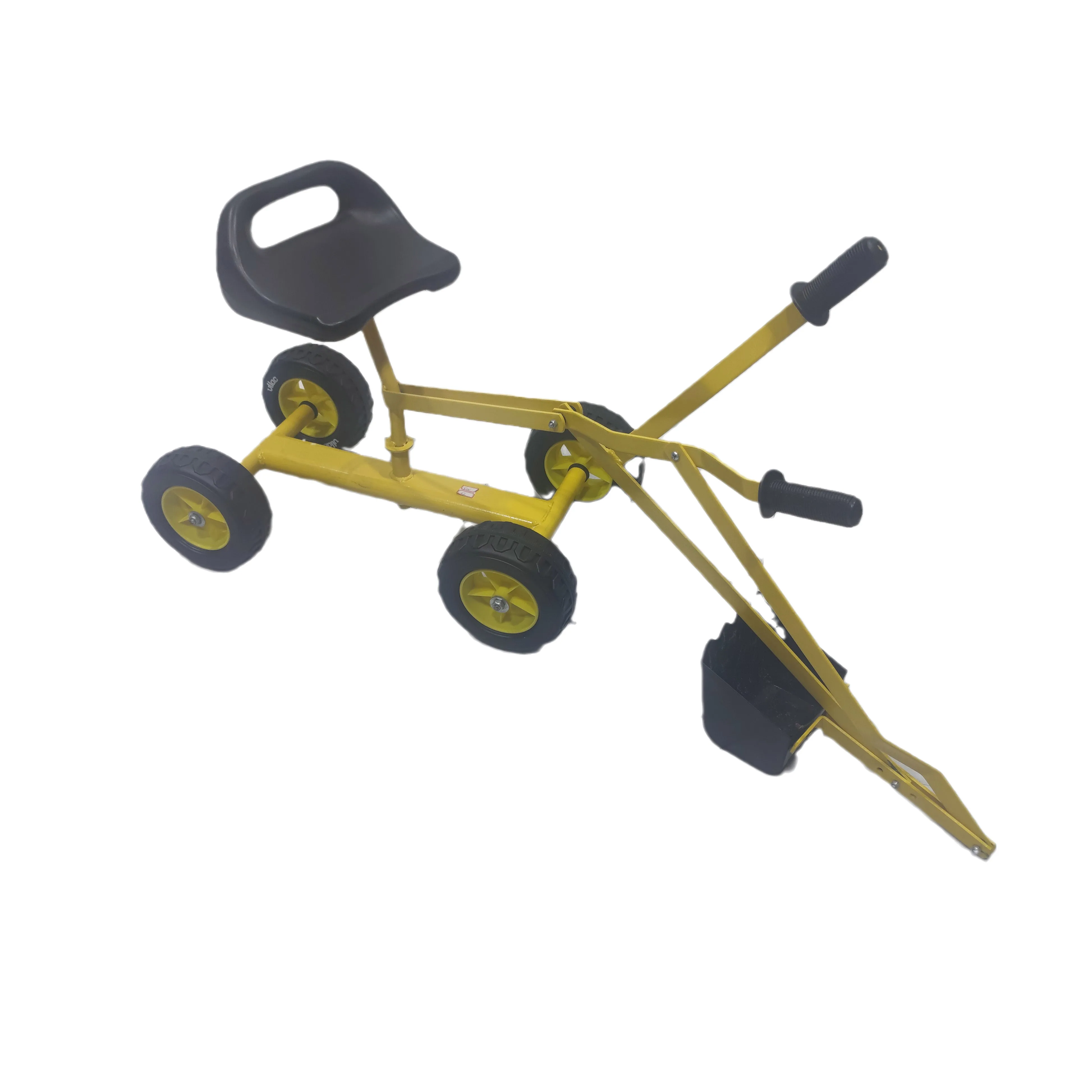 Children mini sand excavator sand digger toys kids sand digger toy backhoe with wheels a toy ride on excavator