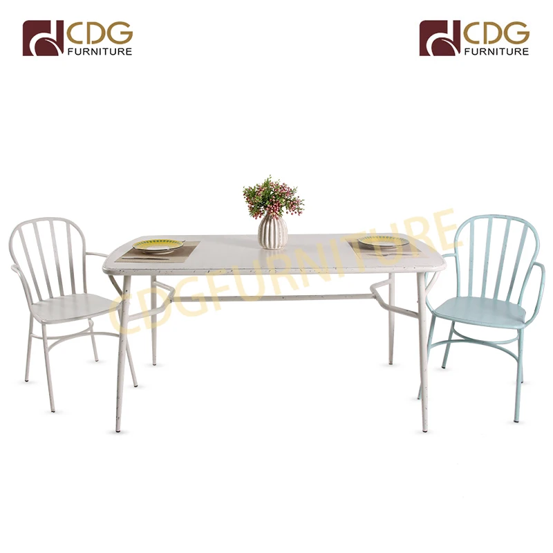 Rustic Coffee Table Vintage French Antique Bistro Restaurant Dining Table Outdoor Furniture For Aluminum Patio Furniture