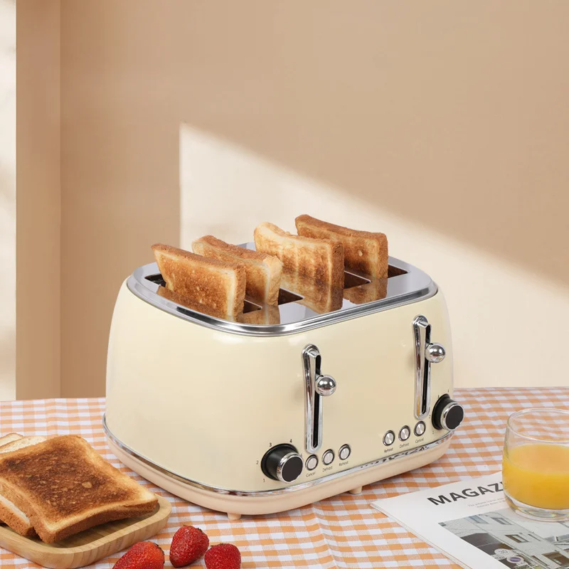 New Arrival Smart Automatic Toaster Machine 2 Slice 4 Slice  Bread Toaster