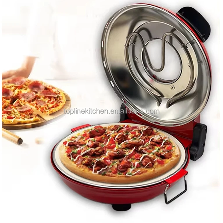 Crust and Authentic Electric Pizza oven making Wooden tasty Pizza with special ceramic stone  pizza maker machine