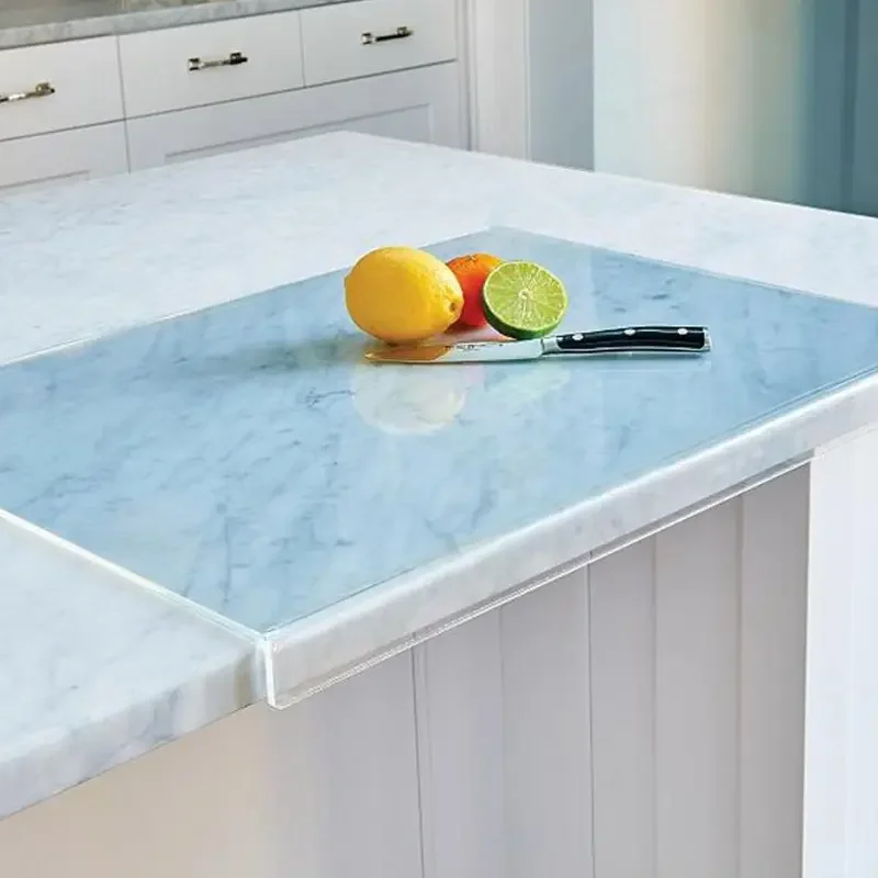 Acrylic Cutting Board Custom Acrylic Chopping Board Perspex Fruit Cutting Board with Lip