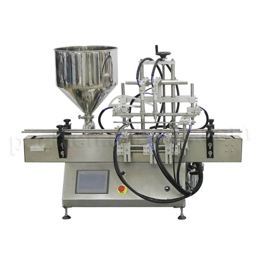 GT2T-2G-280 Industrial Pneumatic Tomato Soy Chili Sauce Paste Bottle Container Filling Machine