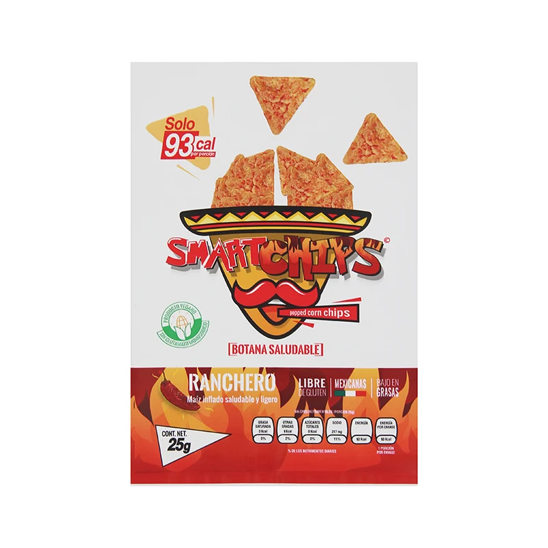 
Custom Disposable Moisture Barrier Snack Food Packaging Back Seal Matte/Glossy Plastic Bag with Tear Notch for Chocolate Bar <span style=