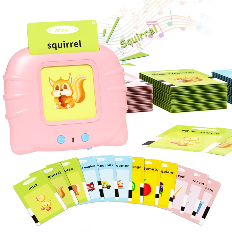 NEWYES 112 Cards Early Educational English Language Word Reading Talking Flash Card Toy Learning Machine For Kids