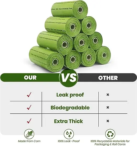 Компостируемые биоразлагаемые пакеты для собачьих кормов с логотипом на заказ