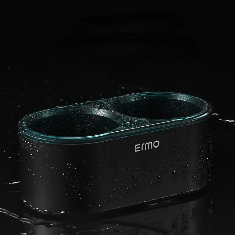 Ermo bathroom black space aluminum hair dryer rack wall mounted hair dryer rack