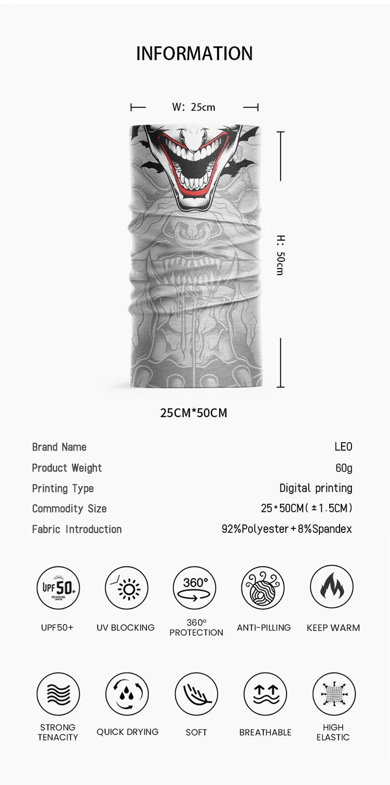 Neckwear Bandanas Buffs Unique Sport OEM Bandana Customized Logo Outdoor Windproof Winter Neck Warmer