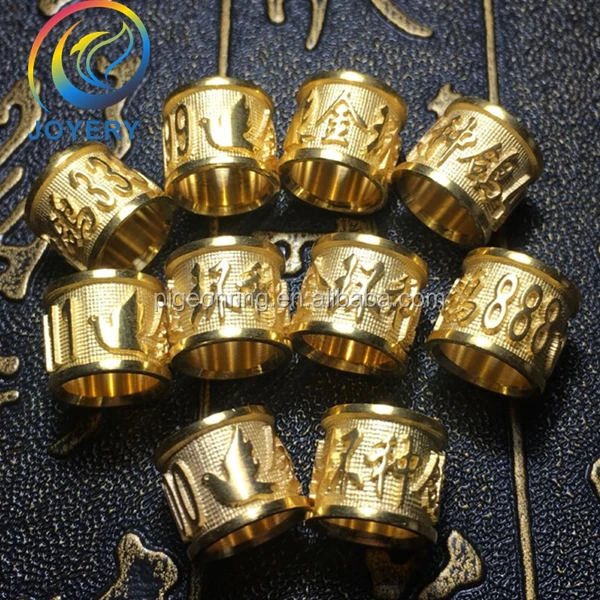 High quality Gold pigeon rings bird rings bird bands poultry leg band chicken ring