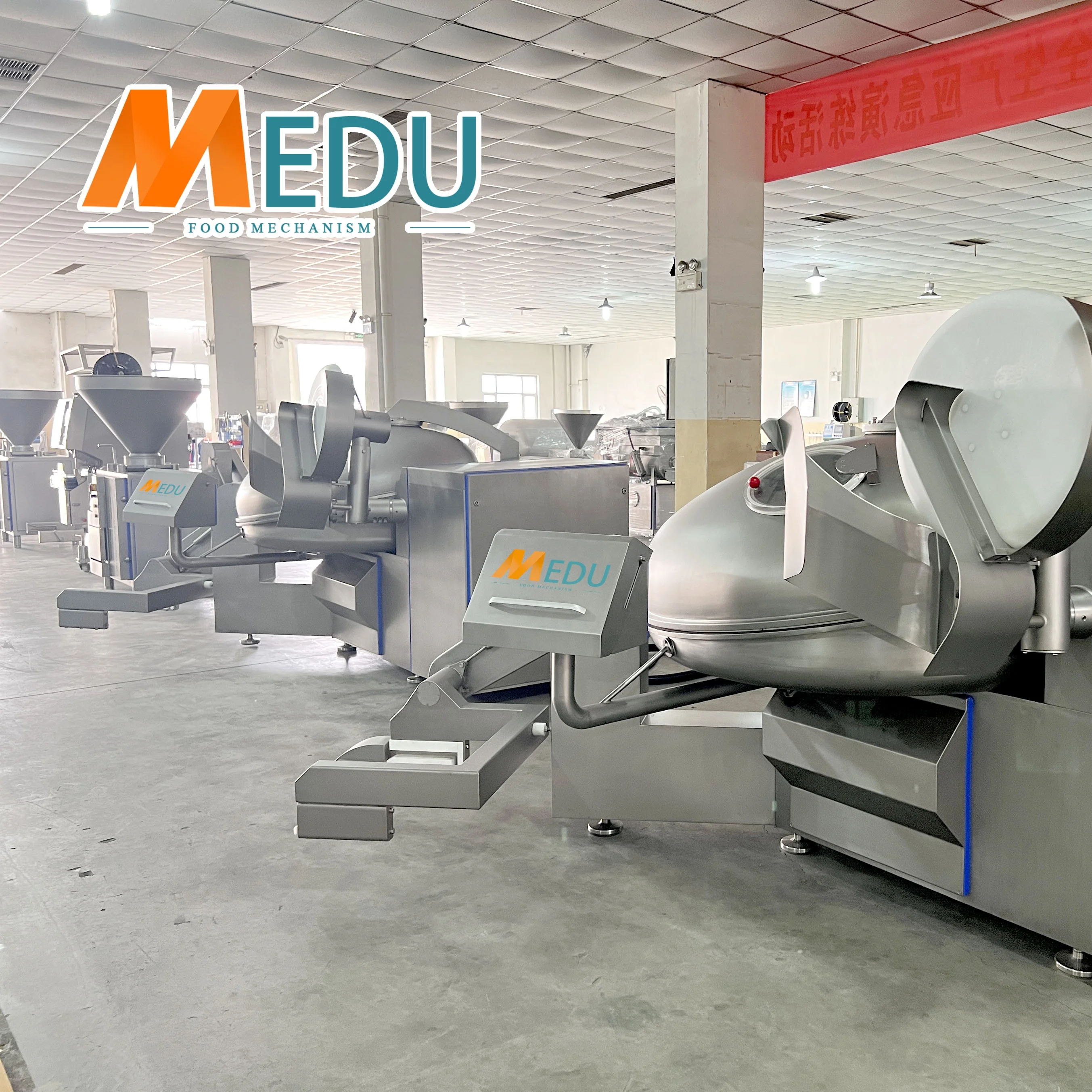 ZKZB125 200 vacuum bowl cutter frozen meat vegetables cutter