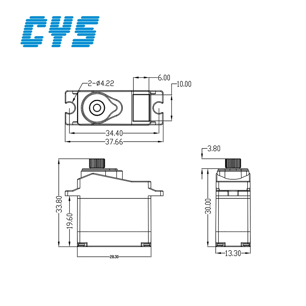  Новый 17g металлический сервопривод CYS-S3019MG для RC Самолет