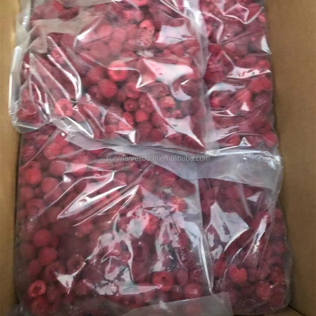 Замороженные фрукты IQF, замороженная Малина, крошка малины, ингредиент фруктового сока или пюре