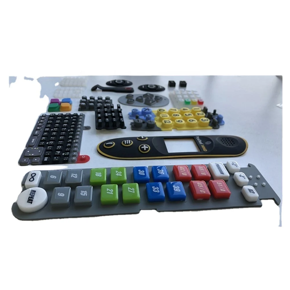 Silicon keypad rubber keyboard customized professional manufacturer buttons silicone  electronic keypads