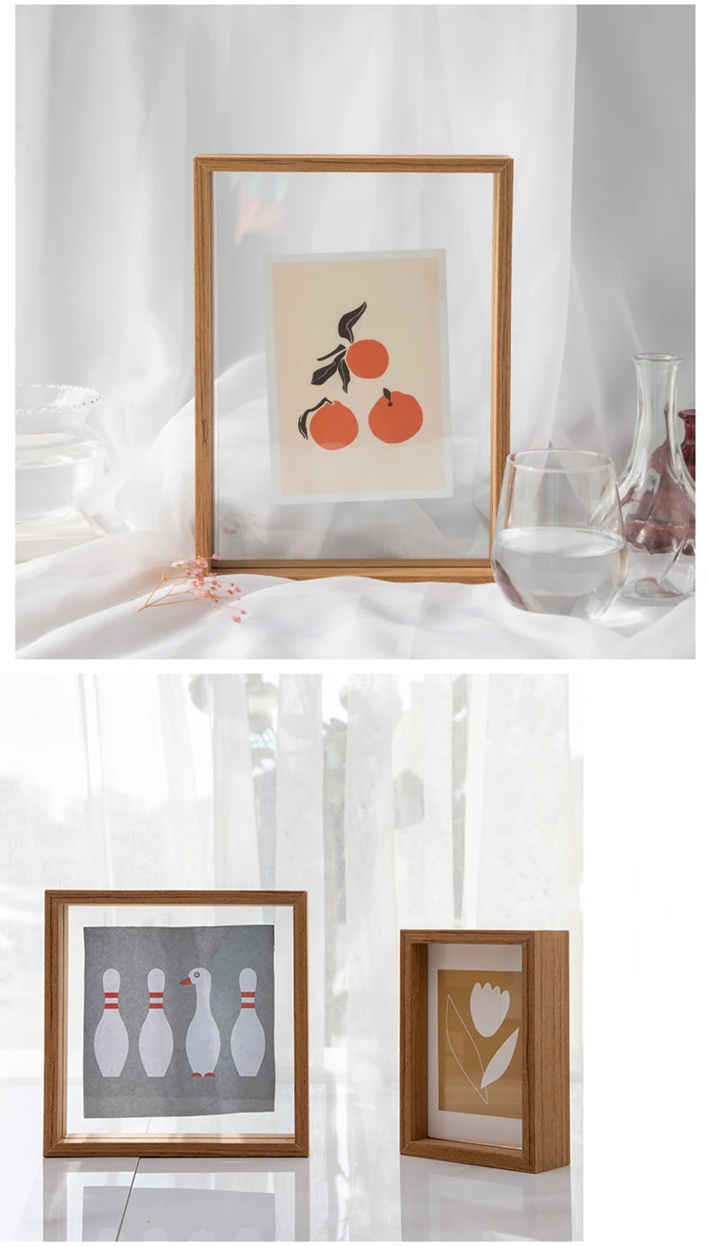 Double Sided Picture Frame Mini Photo Frame Square