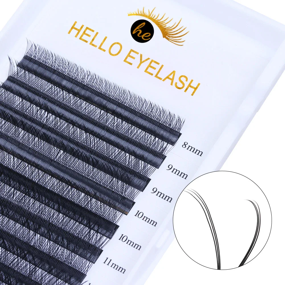 YY Lashes Wholesale Mink False Eyelash Extensions W Shape Cashmere Lash Extensions Matte Black Soft Silk YY Lashes