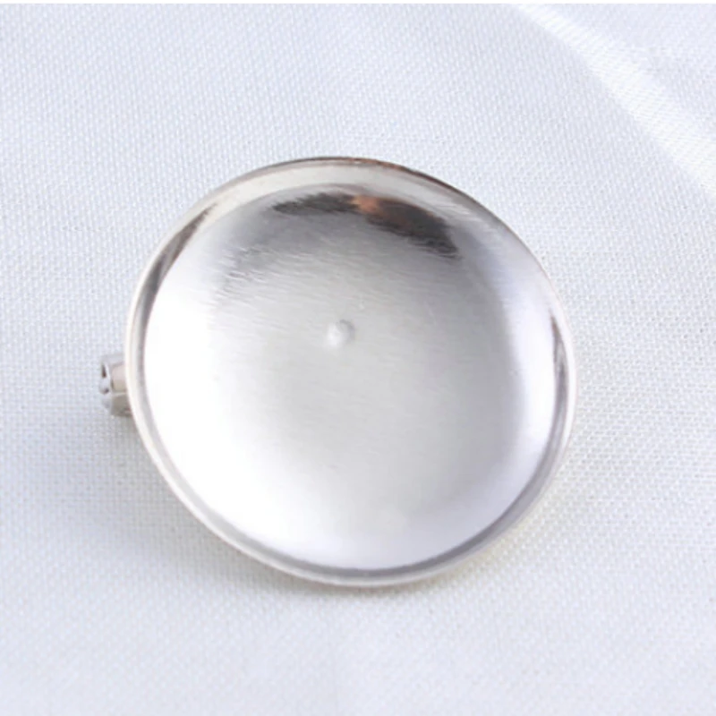 20 PCS 15/20/25/30mm Brooch Findings Back Bar Round Brooches Clasps Pin for Jewelry Making Craft Art DIY Project Replacement