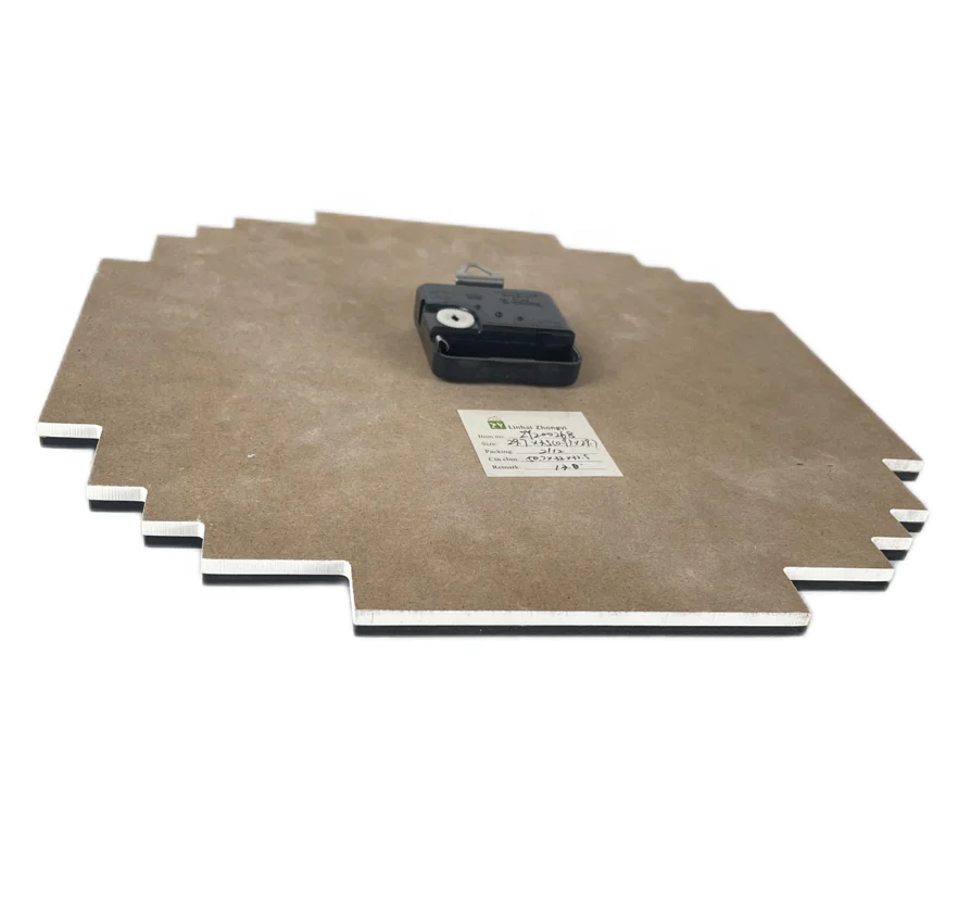 Cartoon Wall Clock Kids Clock Battery Operated Rustic Farmhouse Wooden cloud Pixel block  Decor Art Wood Base Clock