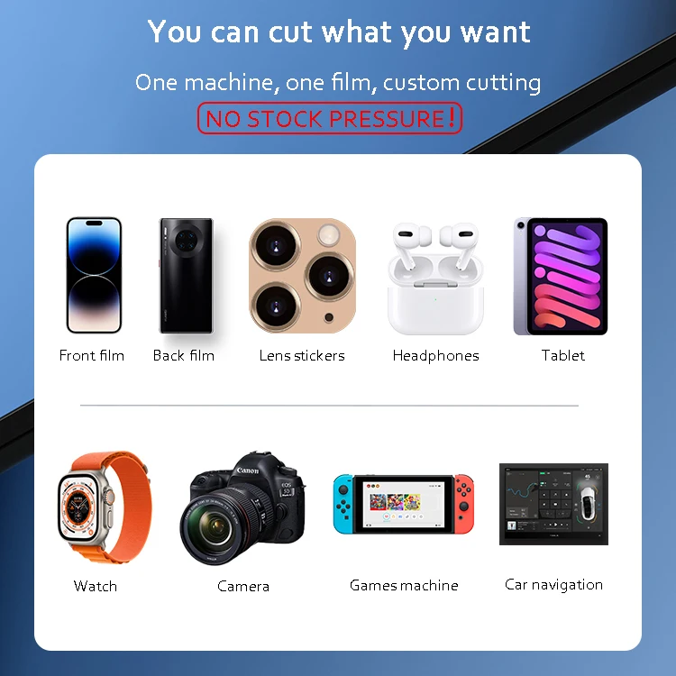 MRYES Wholesale Manufacturing Mobile Phone TPU Hydrogel Film Cut Machine Screen Protector Make Cutter Machine